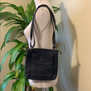 Relic leather crossbody bag